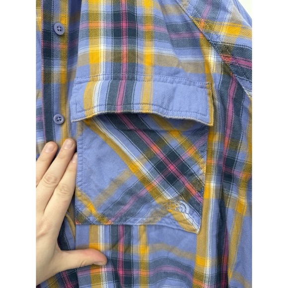The North Face Shirt Flannel Camp Multicolor Long Sleeve 3X Gorpcore Button down - Picture 9 of 10